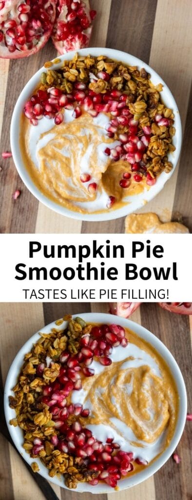 This vegan pumpkin pie smoothie is everything you could want in a fall treat! Healthy and easy to make, this delicious recipe is gluten-free, dairy-free, and simply the BEST. Perfect for a midday treat or dessert, it tastes just like pumpkin pie!