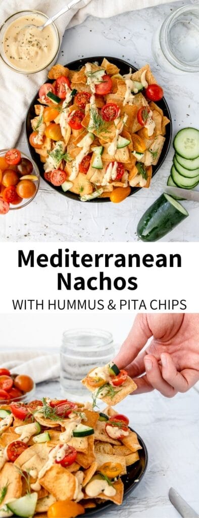 For a unique appetizer, try Mediterranean Nachos, made with pita chips and Tribe Mediterranean Hummus! They're a delicious snack for any time of day and packed with flavor. Ready in just 5 minutes and totally customizable!Â 
