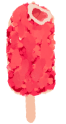Illustration of a cake Popsicle