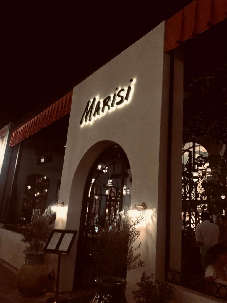 front view of Marisi Restaurant in La Jolla
