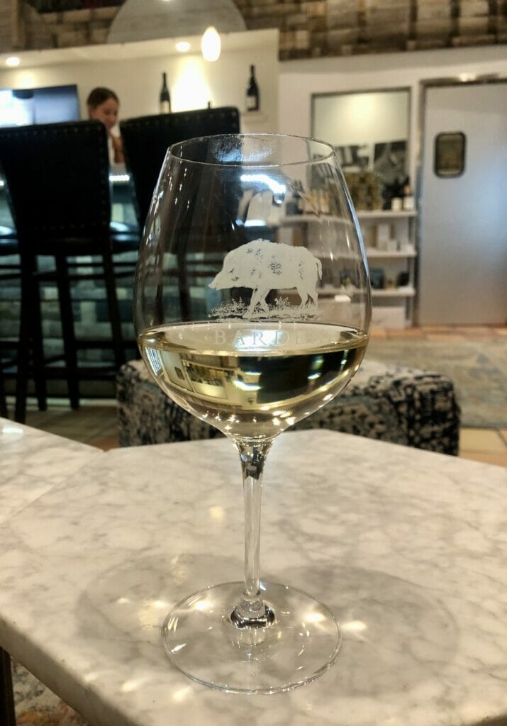 glass of white wine